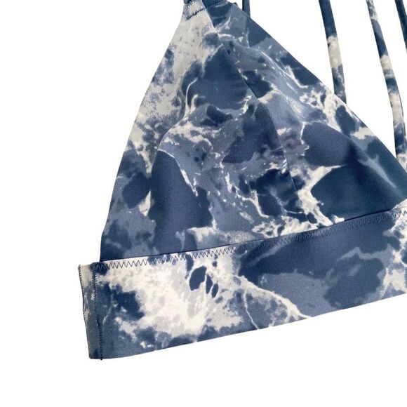 PINK Victoria’s Secret Strappy Blue Tie Dye Bralette Size (SEE MEASUREMENTS) - Picture 4 of 10